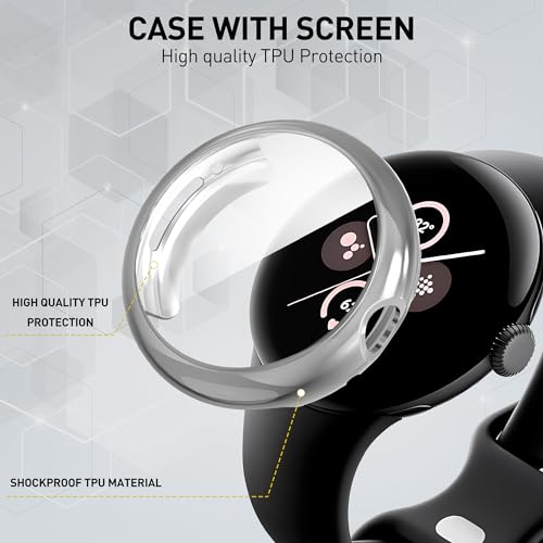 Coque Google Pixel Watch 2 Suoman protection integral TPU lot de 3 - 5