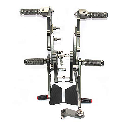 Rearsets Rear Sets Footpegs Cnc Adjustable Compatible With Grom Msx125 2013 2014 2015 2016 #TOP3