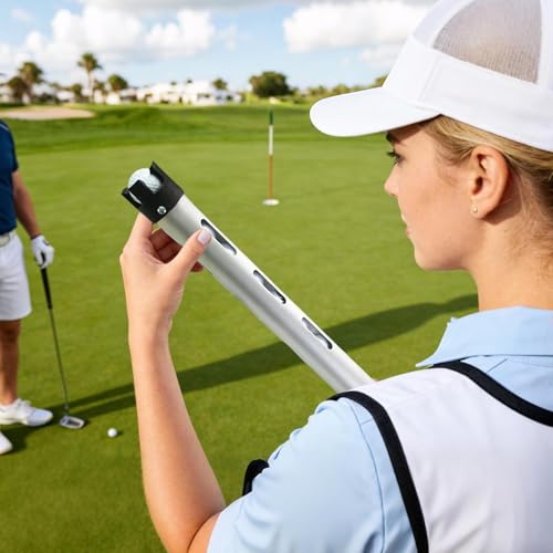 Bâton rétractable pour balle de golf idéal pour récupérer vos balles sur le parcours vert