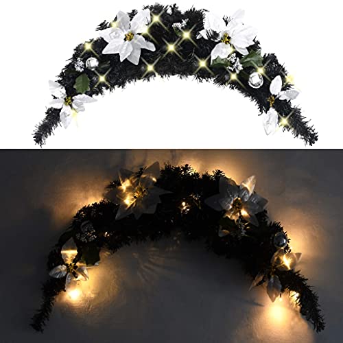 Arche de Noël noire 90 cm LED PVC : fini les décos fragiles - 2