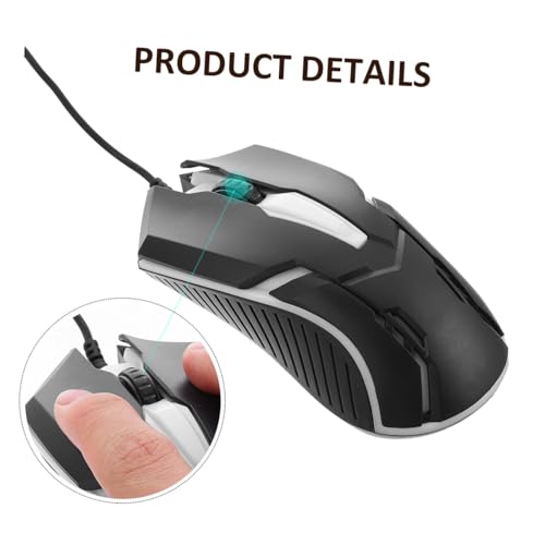 Clavier et souris mécaniques à structure suspendue et roue 3D - 7