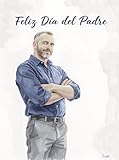 Nova Verde Global Tarjeta Día del Padre Grande – Tarjeta Elegante para Papá, Padre o Abuelo, Diseño Sofisticado, Interior en Blanco, con Sobre