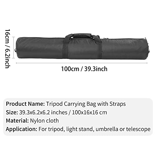 Meking Tripod Carrying Case Bag 39X6Inch / 100X16Cm With Storage Bag And Shoulder Strap Padded Carrying Bag For Light Stands, Umbrella, Speaker Stands, Mic Stands And Tripod Photography Accessories #TOP5