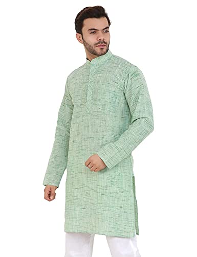 Image of Men's Khadie Cotton Relaxed Straight Kurta