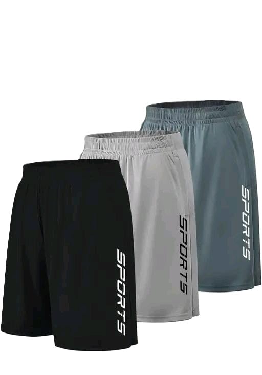 Pack of 3 Men’s Solid Sports Shorts | Mahira Hosiery Lycra Regular Fit Multicolor Gym Running Casual Half Pants-picture-23
