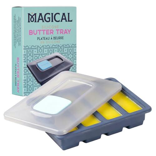 Magical Butter Silicone Non-Stick Tray – BPA-Free Mold for Easy Butter, Brownies, Granola & Chocolate Bars – Creates 8 Tbsp Sticks for Baking & Cooking