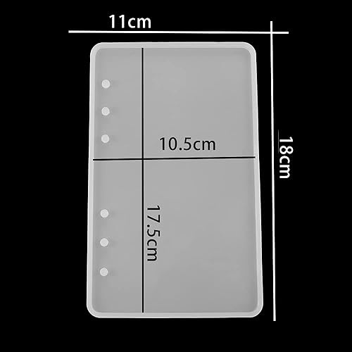 Miniatura 2 de AGCFABS Funda de silicona para cuaderno A5 A6 A7, moldes de resina epoxi para bricolaje, molde de resina UV, accesorios hechos a mano para libros de