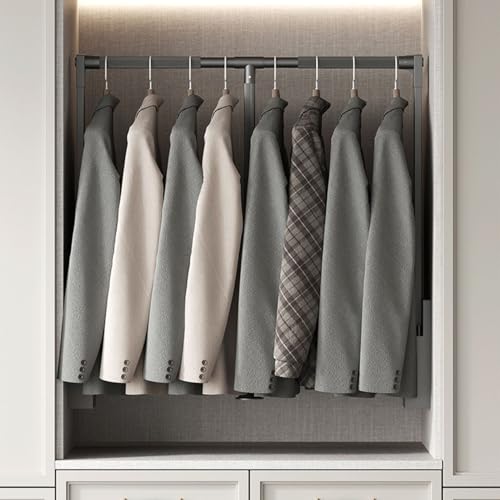 Barre de suspension robuste dressing réglable rangement gain de place