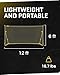 SKLZ Quickster Soccer Goal 12' x 6' - Portable Goal for Backyard & Field - Durable Tension-Tite Frame & Heavy Gauge 2-Ply Net - Adjustable Click-Lock Poles, Metal Stakes - Carrying Case with Handle
