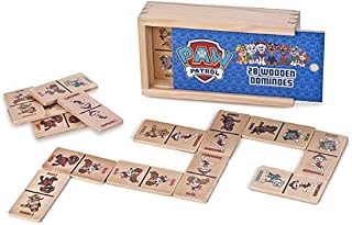 PAW Patrol 1366 Wooden Dominoes Set, 28 Pieces, Age 18 Months+