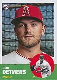 2022 Topps Archives Baseball #10 Reid Detmers RC Rookie Los Angeles Angels 1963 Topps Official MLB Trading Card (Stock Photo Shown, Near Mint to Mint Condition)