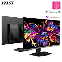 MSI MPG 322URXDE QD-OLED, 32-Zoll,4K UHD, 3840x2160,OLED Monitor, 240Hz, 0.03ms, DisplayHDR True Black 400, G-SYNC Kompatibel, HDMI 2.1, DP 2.1a, USB C (98W PD), Höhenverstellbar, Schwarz – Ansicht 3