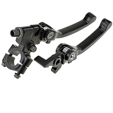 HIAORS Black Chrome Clutch Brake Lever for Pit Dirt Bike Motorcycle Cover