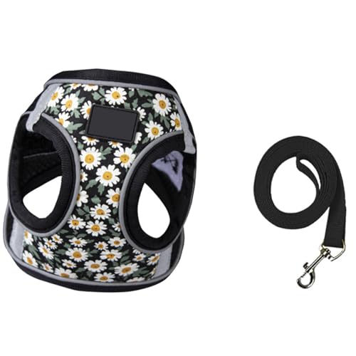 犬猫兼用 ハーネス リードセット 可愛い柴犬柄 犬用 胴輪 反射材料 ソフト 引っ張り防止 小型犬 中型犬 動物の体形にしっかり合うよう設計されており