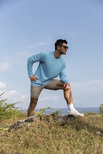 ZENGVEE Mens UPF 50+ Swim Shirts Outdoor Long Sleeve Sun Protection Workout Shirts for Athletic,Running,Fishing,Hiking2