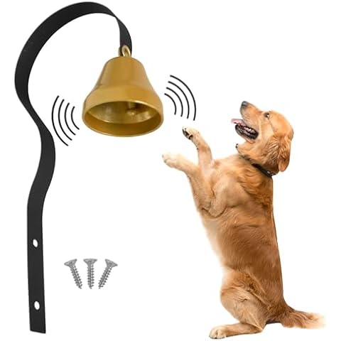 Colexy Brass Tinkle Dog Doorbell for Training Cover