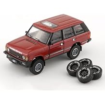 BM Creations Classic LSE RHD Right Hand Drive Red with Sunroof with Extra Wheels 1/64 Diecast Model Car 64B0180