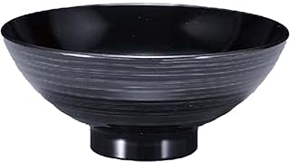 Fukui Craft Rice Bowl, Single Bite Rice Bowl, Made in Japan, Black and Silver Brush, Inner Black, Diameter 4.7 inches (120 mm)