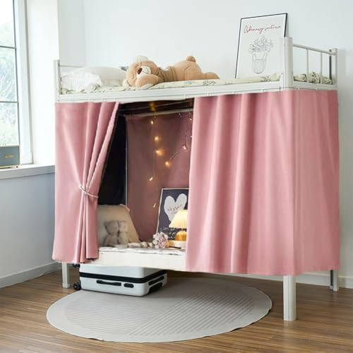 XGOPTS 2 Stück Bettvorhang Hochbett Kinder Vorhang Hochbett Bettvorhänge Mädchen Jungen Betthimmel Vorhänge für Bett Schlafsaal Bettvorhänge (115 x200 cm)