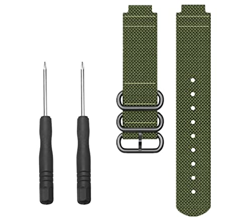 Bracelet montre 15mm nylon sport anti irritation pour Garmin Forerunner 735XT