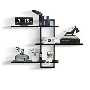 3 Tier Wall Shelf,Floating Shelf for Wall,Decorative Wall Shelves Modern
