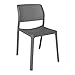 Fashion Commerce Lot de 2 chaises en polypropylène Anthracite