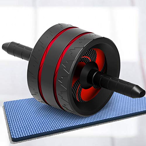 Rolo de treinamento abdominal com tapete de joelho antiderrapante para abdômen, rolo de treinamento