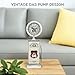 Lily's Home Old Fashioned Route 66 Gas Pump Mantle Clock, Silent-Non-Ticking with Quartz Movement, Makes an Ideal Gift for Antique Sign Collectors, White (13 1/2