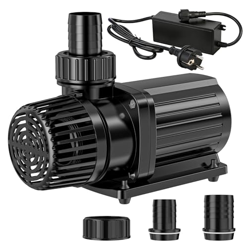 Gardray Eco Teichpumpe 10000L/H 85W energiesparende Filterpumpe Hoherem Durchfluss Bachlaufpumpe für Koiteiche Umwälzpumpe Gartenteichpumpe Gartenteich für Süßwasser & Salzwasser