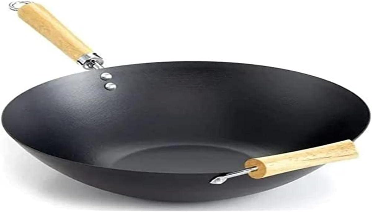Oster Findley 13.7 in. Carbon Steel Wok Home & Kitchen