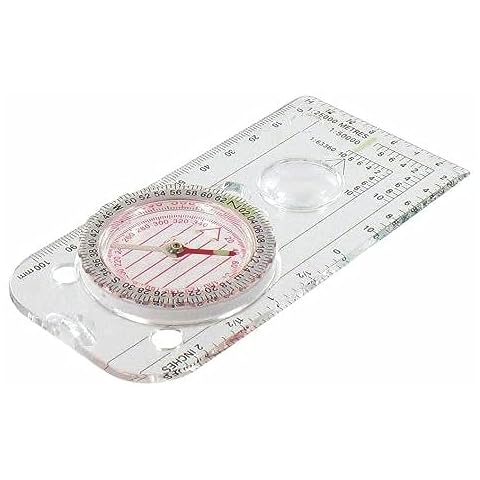 Highlander Pathfinder Military Map Compass with Luminous Dial Cover