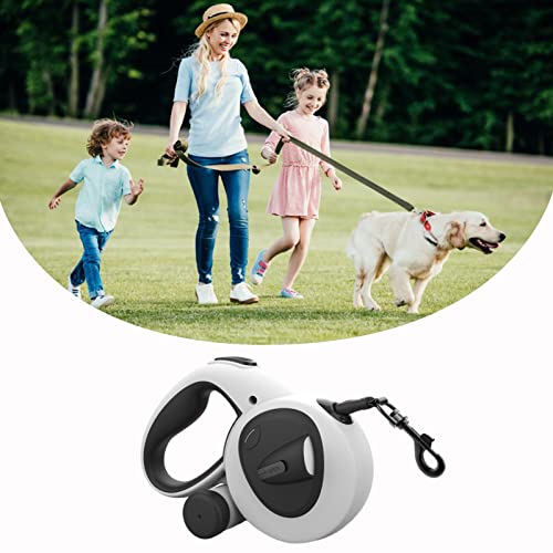 Coleira Retrátil | Trela para Cachorros 5M,nylon reflexiva forte sem emaranhados, com alça antiderra