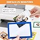 DoocliB 10 Stück Magnetische Bilderrahmen Bunt, kühlschrank Magnet Bilderrahmen Fotorahmen für Fotos Postkarten von 15 x 10 cm (Bunt)