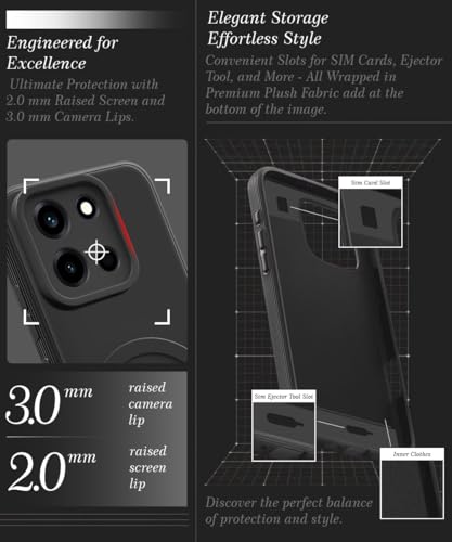 Image of WOW IMAGINE Back Case Cover for 1+ OnePlus Nord 6 5G | Soft Matte Silicone Case| Slim Fit & Shockproof | Camera Protection Bumper Cover (Black)