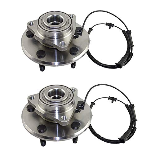 Detroit Axle - NEW (Both) Front Wheel Bearing and Hub Set Compatible