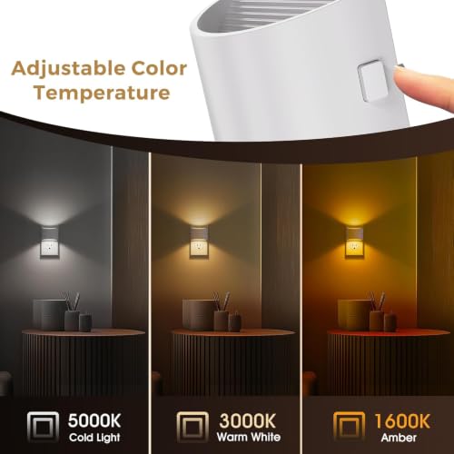 Image of L LOHAS LED Night Lights Plug into Wall with 3CCT Adjustable, 1W Nightlight