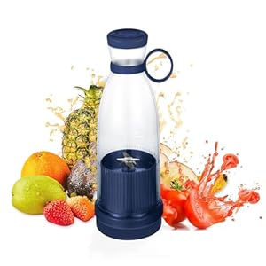 Draagbare blender, 350 ml draadloze mini-blender met zes messen, draagbare mixer beker fruitsapcentrifuge mini-blender voor smoothies en shakes