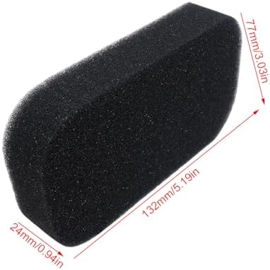 Hippotech Pack of 4 Air Filter for Predator Generator 4000W/4375W Fits Champion 196cc 6.5HP 3000W-4000W for DuroMax XP Series Generators Parts XP4400EH XP4850EH XP4000S with Gasket Fuel Filter Kit
