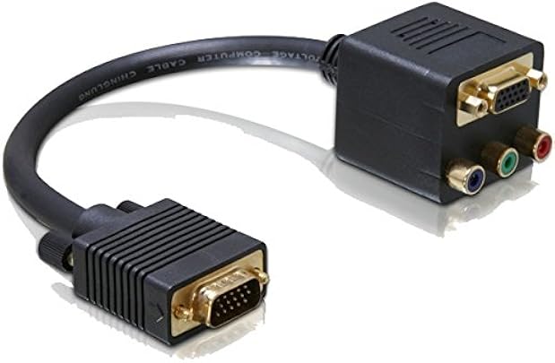 DeLOCK Adapter VGA male VGA Cinch female VGA YPbPr Nero DeLOCK Adapter VGA male VGA Cinch female VGA YPbPr Nero
