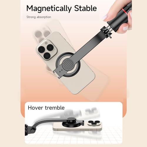 Télécommande sans fil et rotation 360 pour ce trépied magnétique extensible - 7