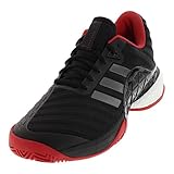 adidas Barricade 2018 Boost Tennis Shoe - Black/Night/Scarlet - Mens - 10.5