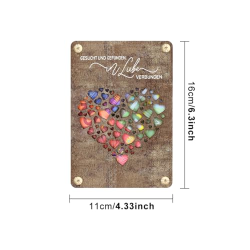 CANCYCC Regalo de boda para recién casados, regalo de dinero de madera, regalo de dinero de boda, embalaje original de regalo de dinero, tarjeta de boda de madera, regalo de dinero, tarjeta de