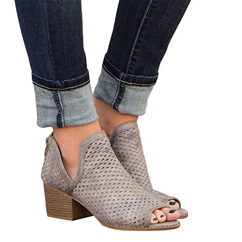 Memefood-Zapato Mujer Sandalias de moda multicolor multicolor Un tamaño Multicolor 6 para Mujeres Grey 6