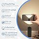 HUAEU LED Bodenstrahler – 6W Uplight Spot für Innenräume, Schwarz, Warmweiß 3000K, inkl. GU10 LED Lampen 500LM, Bodenleuchte mit Fußschalter (Schwarz, 1 Packung)