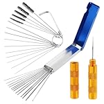 UXELY-16Pcs-Carburetor-Carbon-Dirt-Jet-Cleaner-Repair-Tools-Kit-Engine-Airbrush-Spray-Cleaning-Aluminum-Box-Thru-Needle-cleaning-brushCOLORblack