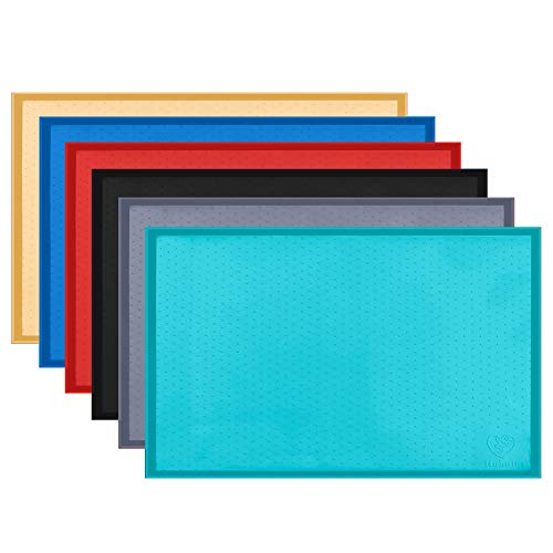 Hubulk Dog Cat Food Feeding Mat L (19"x12") XL (24"x16") or XXL (32X24)