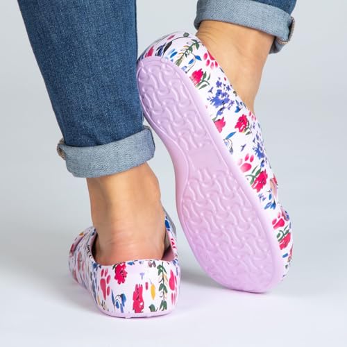 Image of GreaterGood Positively Inspired Womens Slide Sandals Lightweight Cushioned Slip On Comfortable Shower Shoes Quick Dry Durable, Beach, Pool, Travel, Walking Casual Slides Footwear