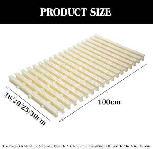 5 Pack 25cm Pool Drain Overflow Grating, Splicable Gutter & Trench Drain Covers for Indoor/Outdoor Drainage Solutions, Durable & Easy to Install