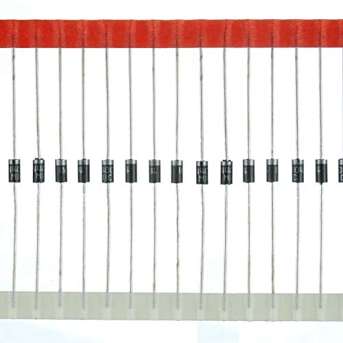 Bojack 10 Values 300 Pcs Rectifier Diodes 1N4001 1N4002 1N4003 1N4004 1N4005 1N4006 1N4007 Schottky Diodes 1N5817 1N5818 1N5819 Assortment Kit #TOP4