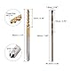 sourcing map M2 x 0,4 Spiralnut Gewindebohrer 1,6mm Bohrer Set Metrisch M35 Schnellstahl Maschinengewindebohrer Bohrwerkzeug